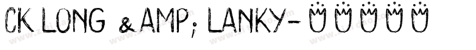CK Long & Lanky字体转换